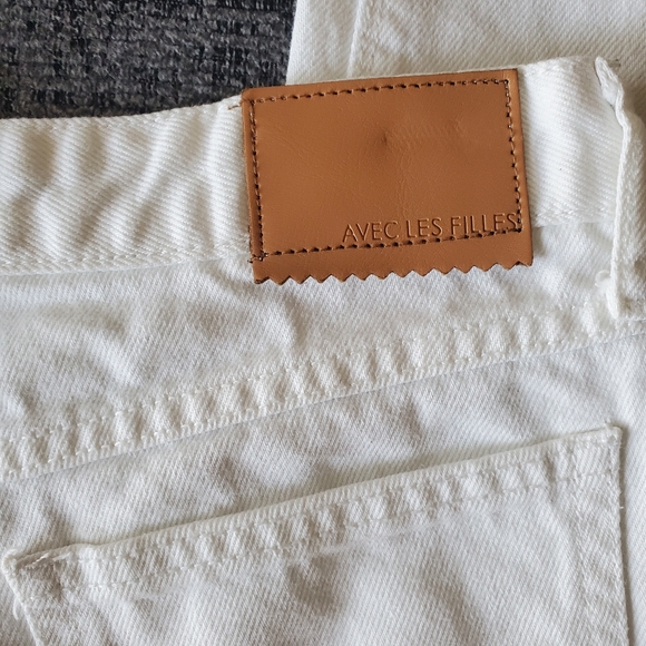 Avec Les Filles White High Rise Jeans - Picture 7 of 7